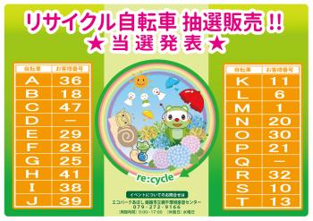 当選者一覧表のポスター